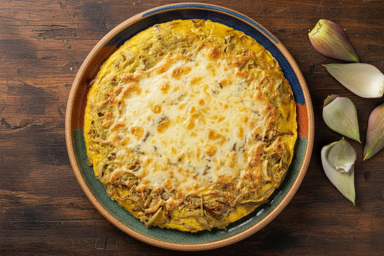 Frittata di Carciofi e Mozzarella